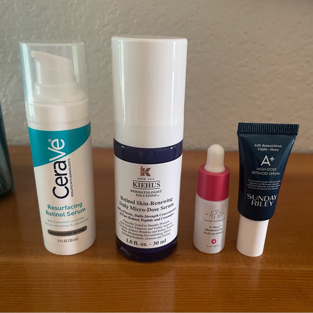 NEW Bundle Retinol & Vitamin A Serum Kiehl’s Sunday Riley Drunk Elephant Cerave